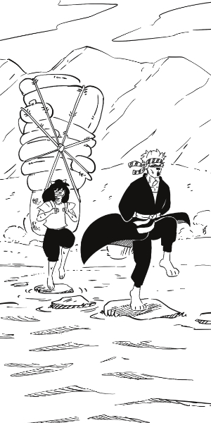 Encore un entrainement de papi Shanmala que Zatoisha essai de suivre malgré tout.